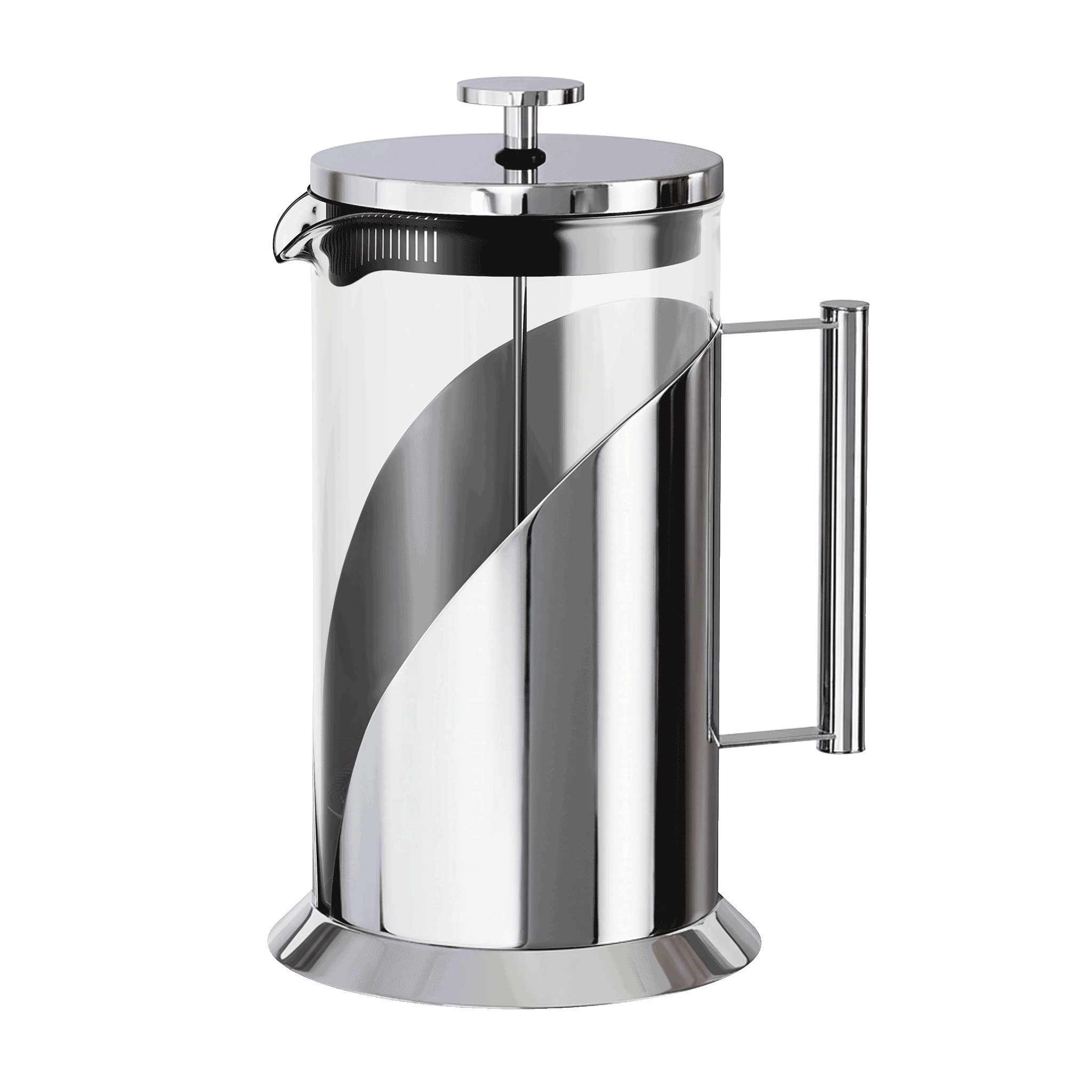 Café du Château French Press Coffee Maker (34 oz) | Stainless