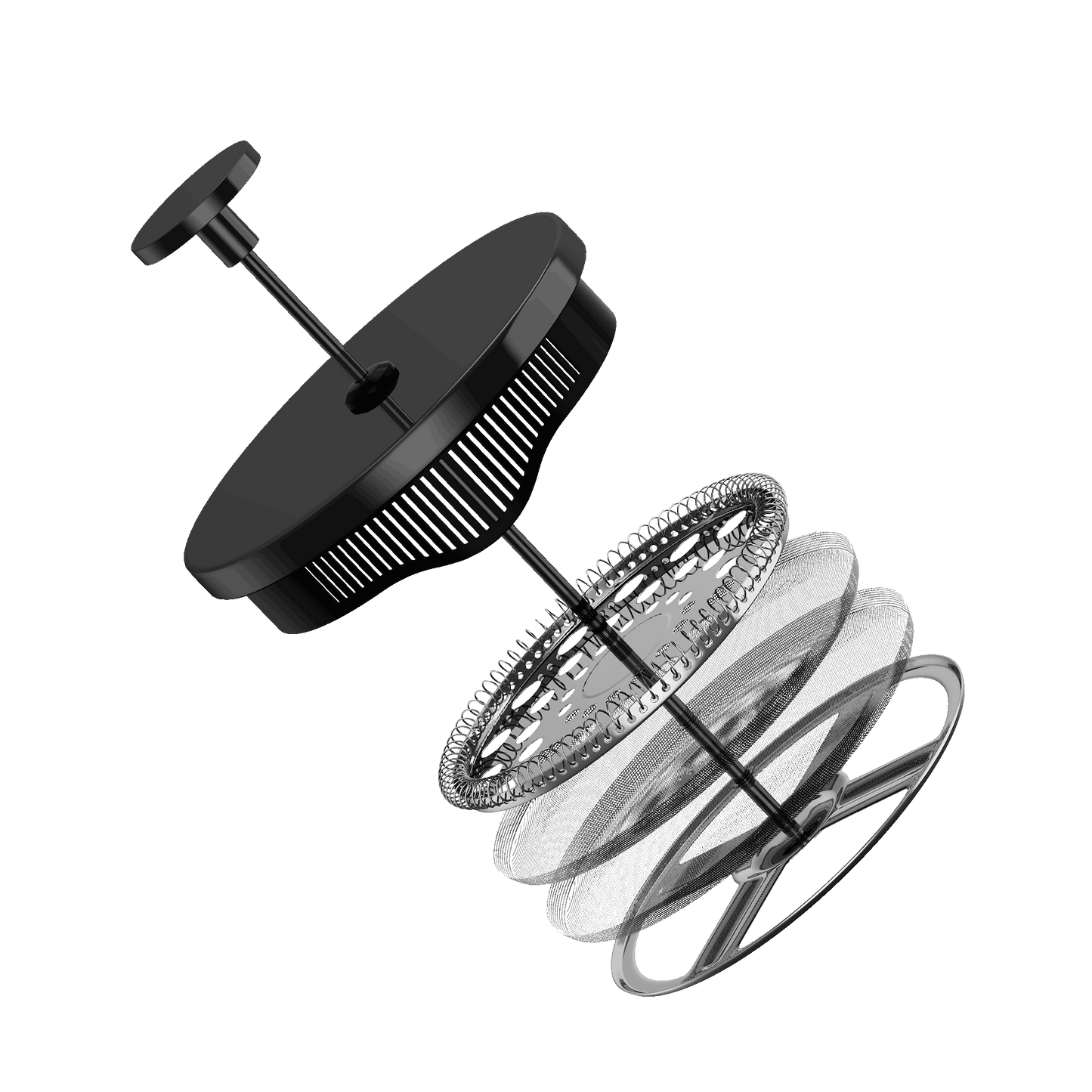Cafe du Chateau Ritual Series | The Dark Chrome French Press (34 oz)