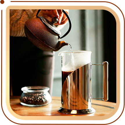 Cafe Du Chateau French Press & Espresso Maker - Elevate Your Coffee  Experience with 4-Level Filtration, BPA-Free Glass, and Transparent Lid  Brilliance