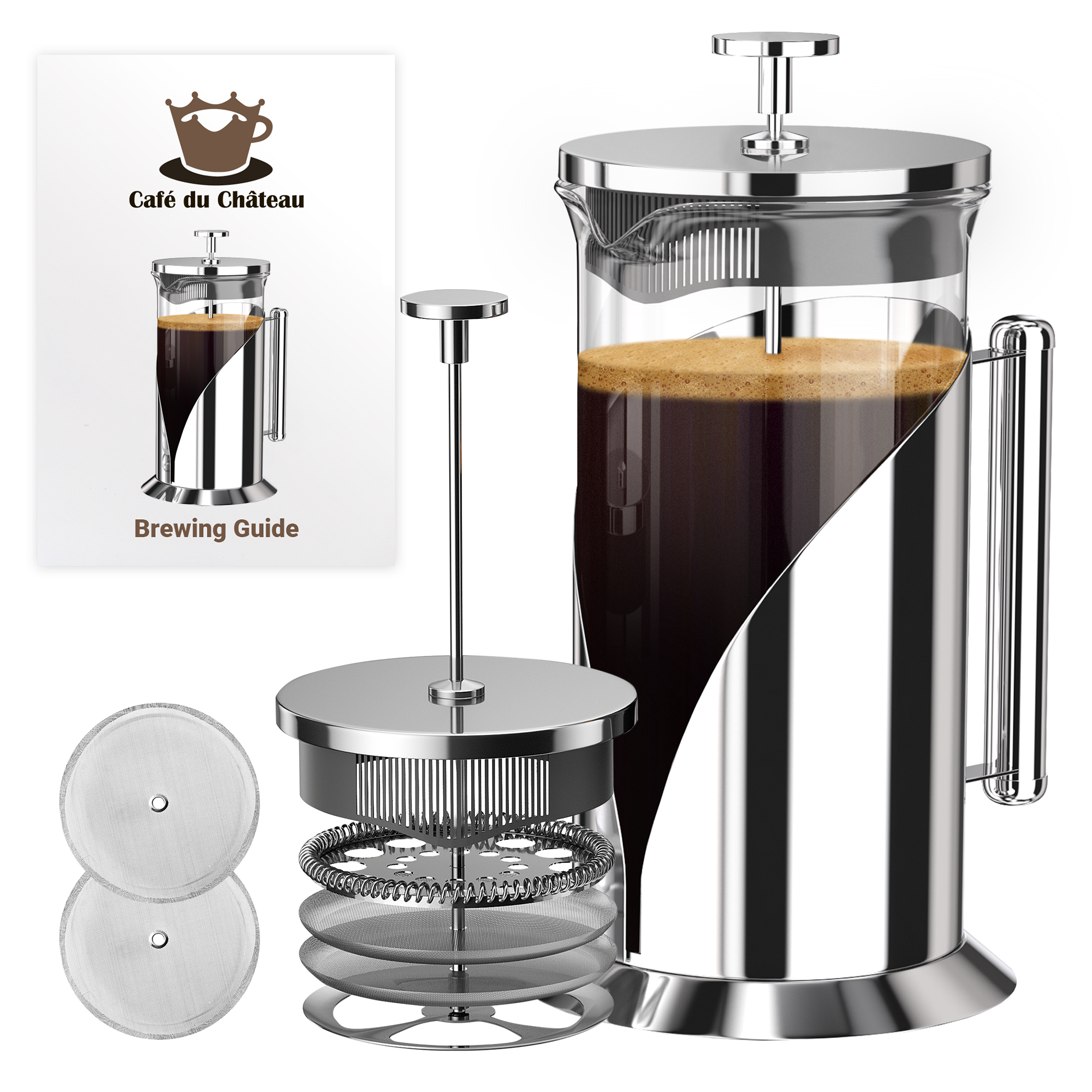 KF1010 Glass French Press – Kaffe Products